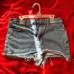 Denim shorts